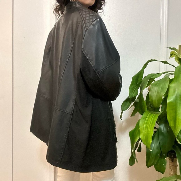 Catherine’s Black faux leather jacket, size XL - Picture 7 of 8